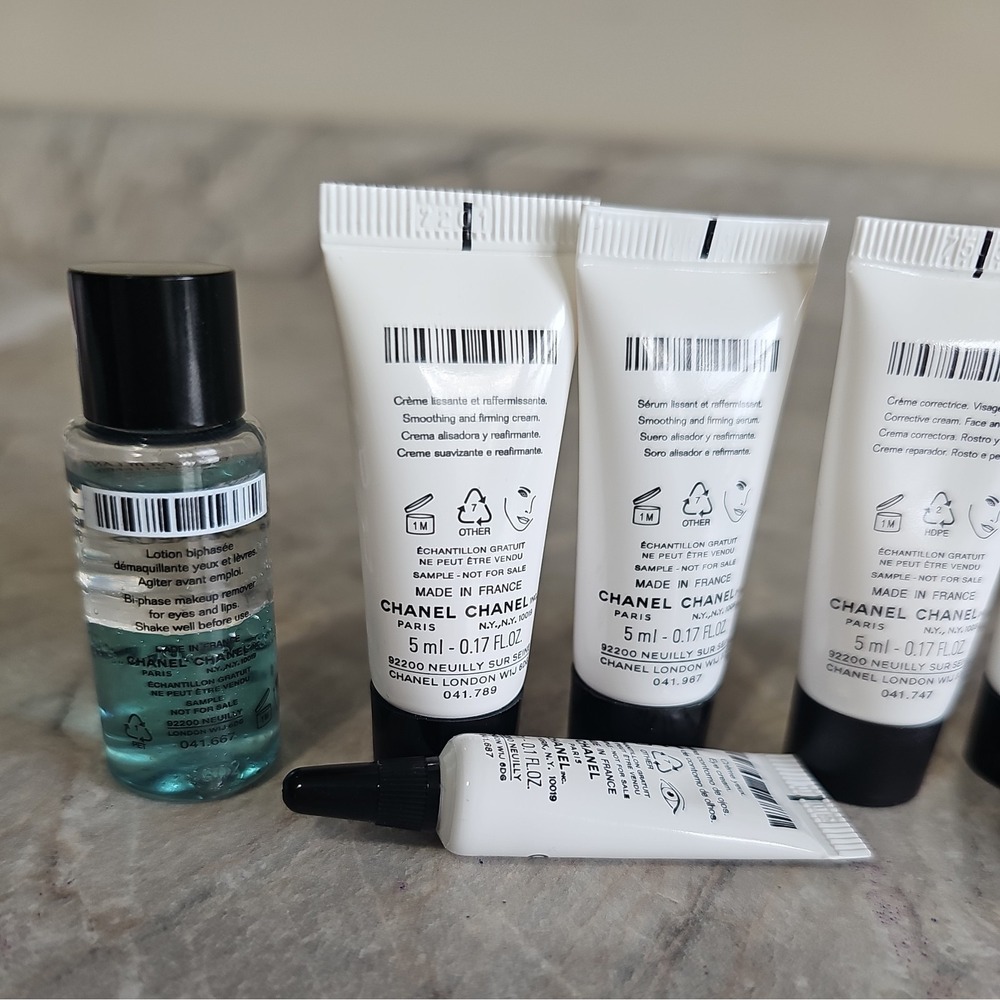 CHANEL 8pc Set-Le Lift Crème+Serum+Hydra Beauty Micro Crème+Lash Primer+Remover - Picture 5 of 6